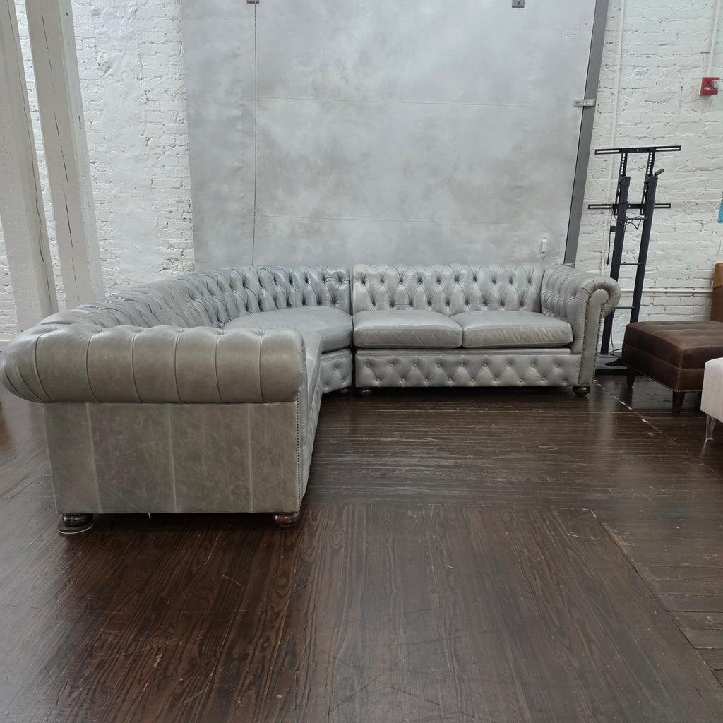 Chesterfield Sectional - Echo Limestone
